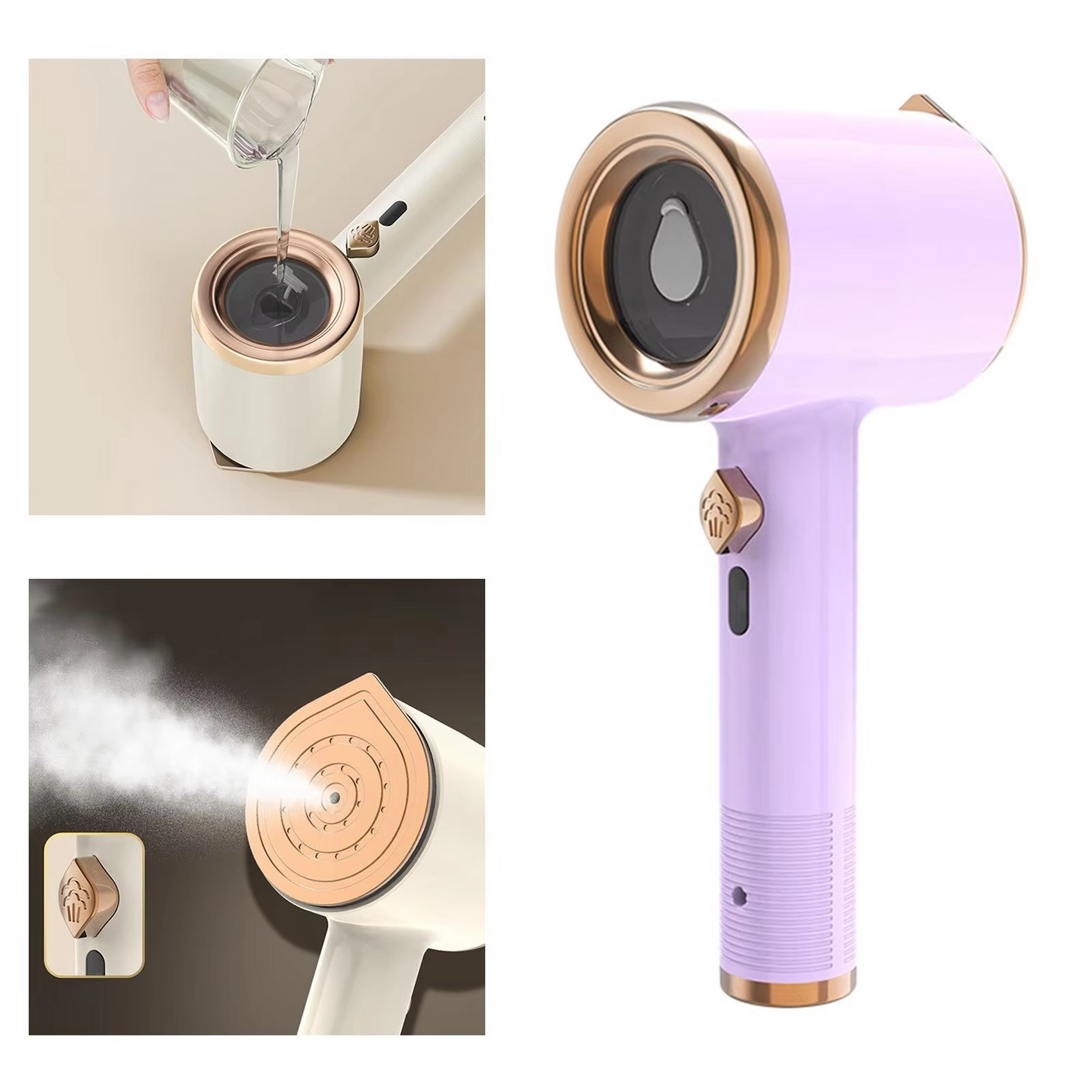 SteamQuickEase⢠- Mini Travel Iron & Garment Steamer