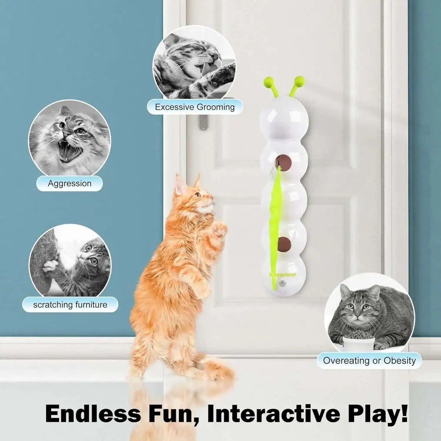 Purrworm β Interactive Cat Toy with Worm Motion
