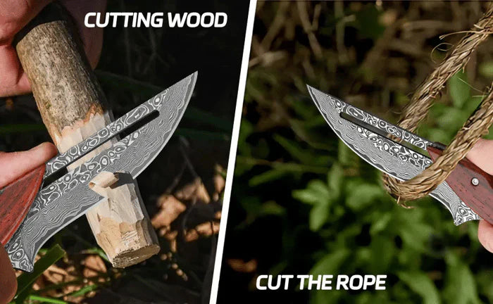 Blade™ – Hand Forged Damascus Steel Folding Knife