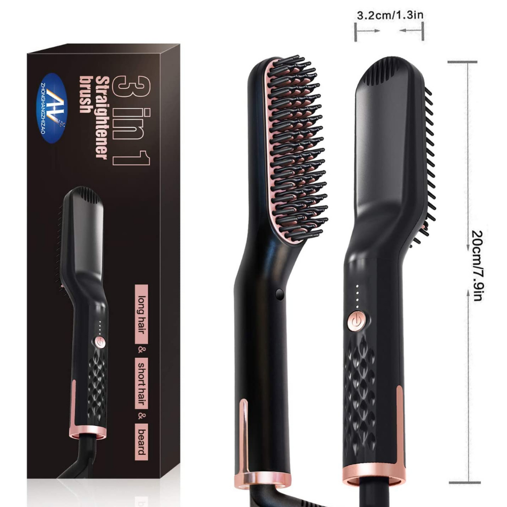 Beardpro™ - 3 in 1 Beard and Hair Straightener Brush