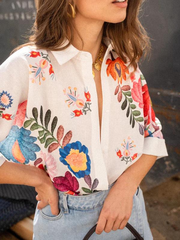 FleurFit™- Boho Shirt Top