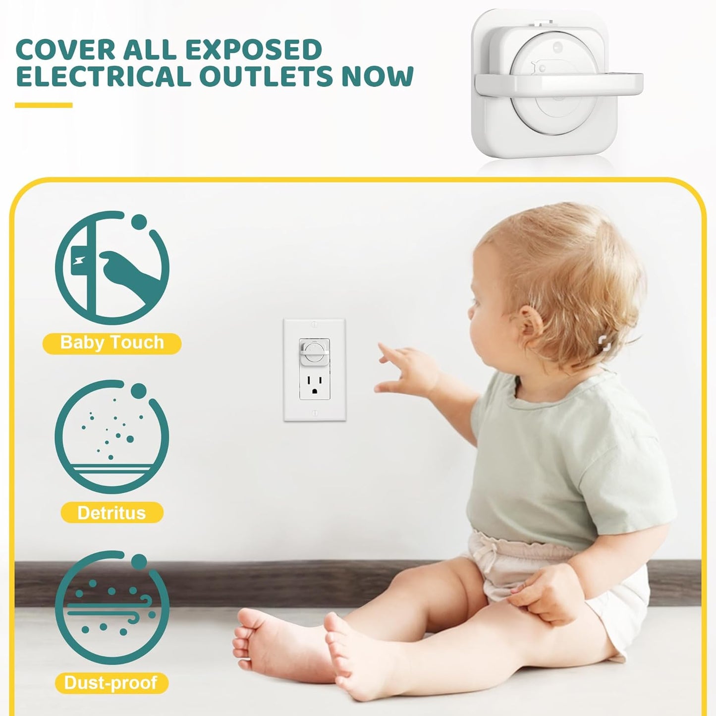 Socketpro™ - ✅45pcs Electric Socket Cover for Baby and Pet Safety