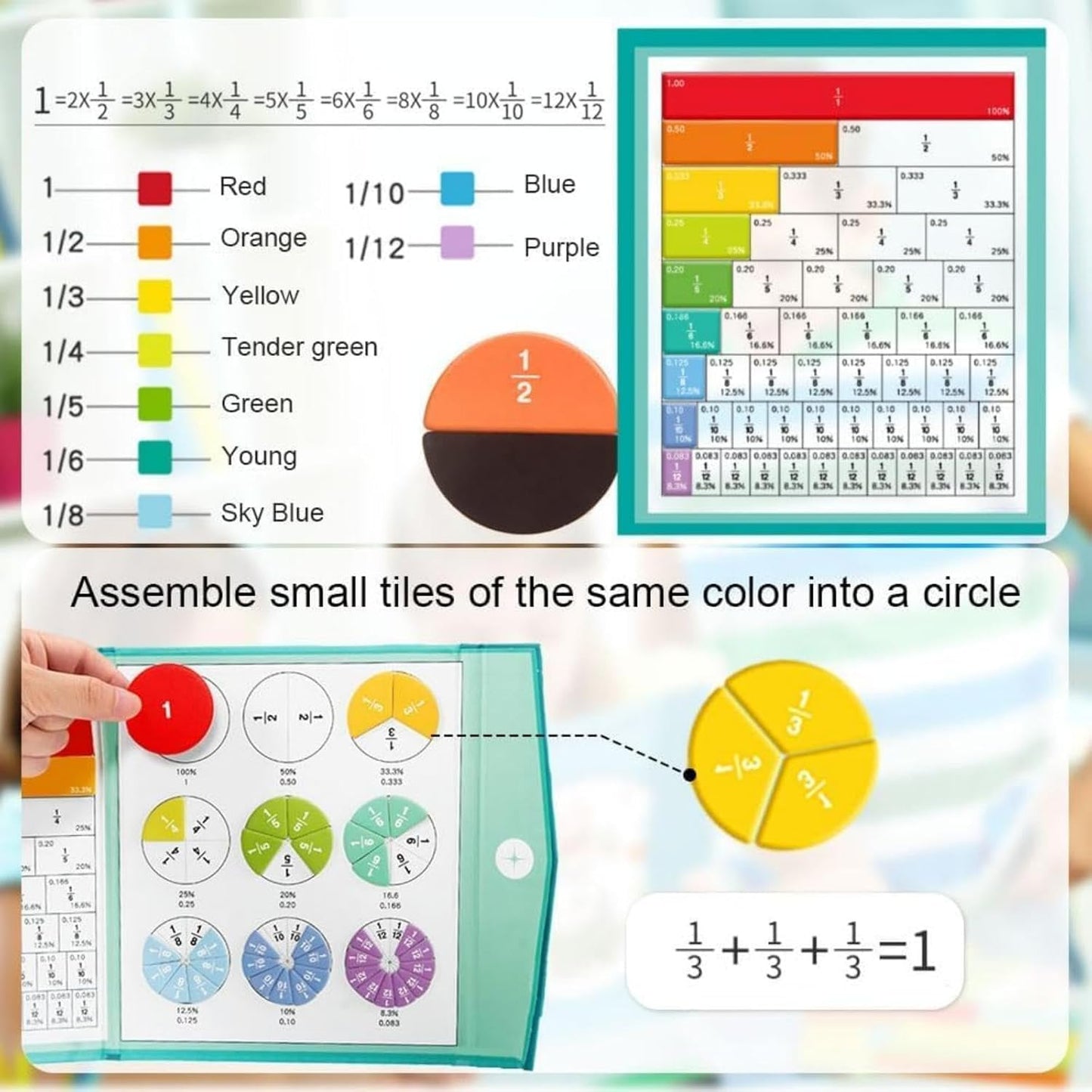 Magnetic Math Set: Math learning set for children (ages 6 and up)