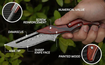 Blade™ – Hand Forged Damascus Steel Folding Knife
