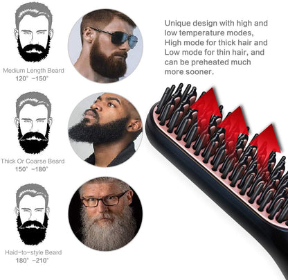 Beardpro™ - 3 in 1 Beard and Hair Straightener Brush