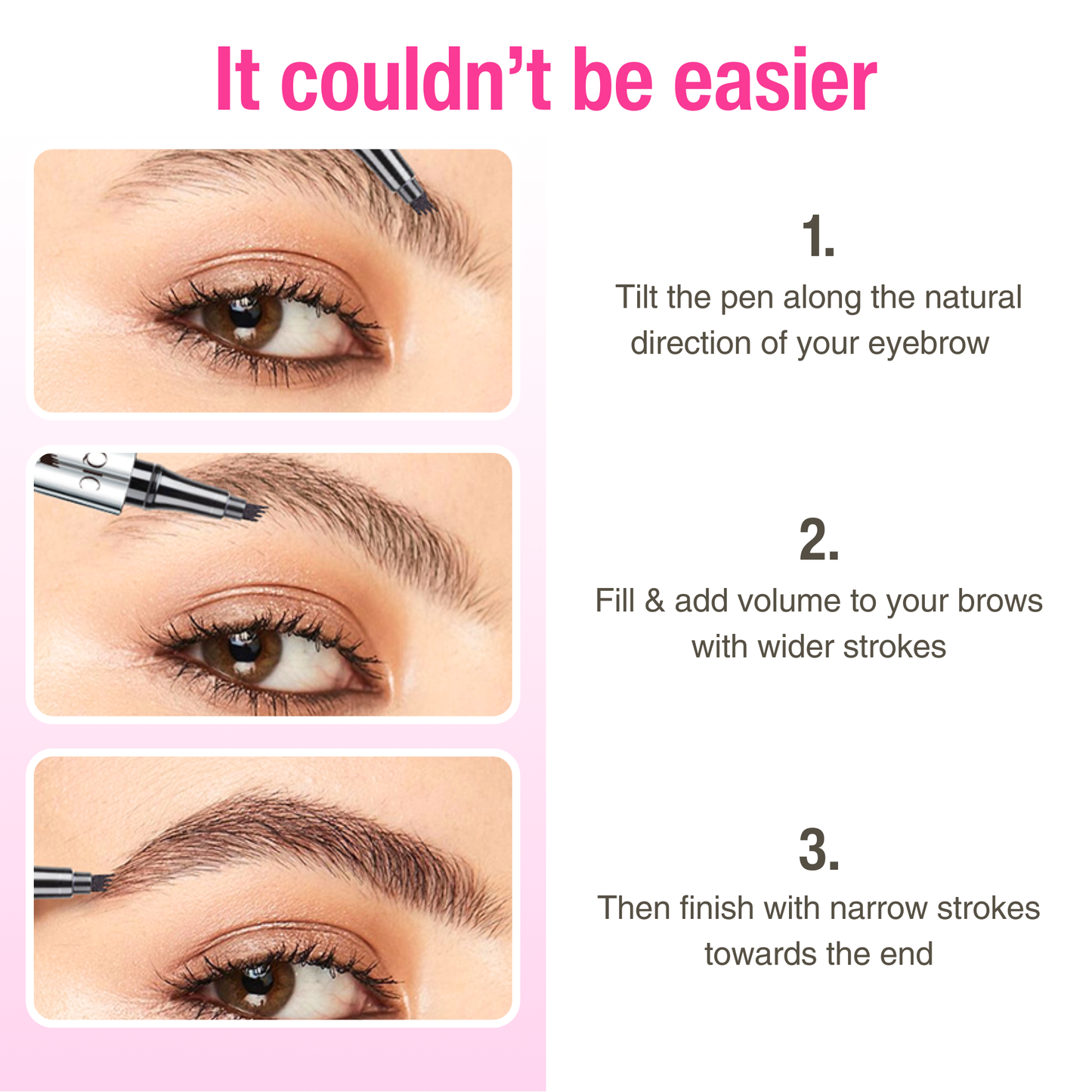 1+1 FREE I Beauté™ Premium Natural Tip Microblading Eyebrow Pen
