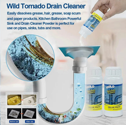 1+1 FREE I Wild Tornado – Drain, Toilet, and Drain Unblocker