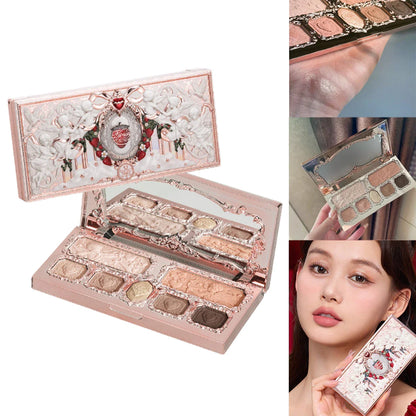 Flower Knows Moonlight Mermaid Eyeshadow Palette Matte Glow Shimmer Waterproof