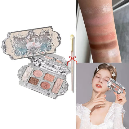 Flower Knows Moonlight Mermaid Eyeshadow Palette Matte Glow Shimmer Waterproof