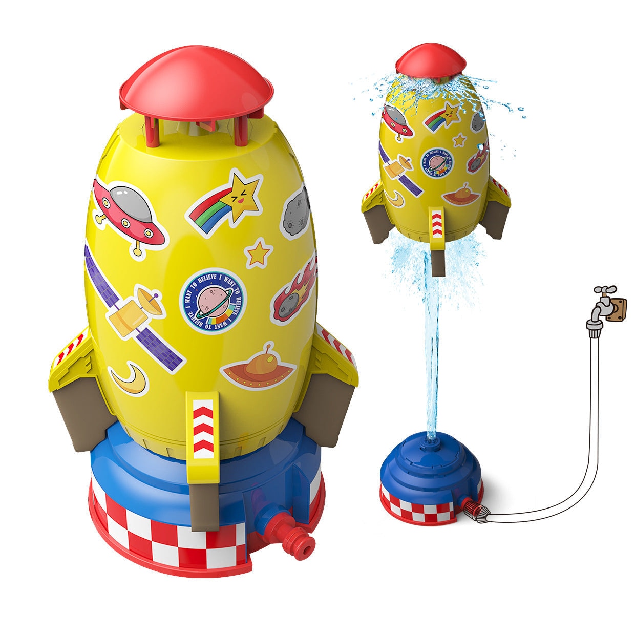 Skyjet Rocket for Kids – Water Pressure Rocket!