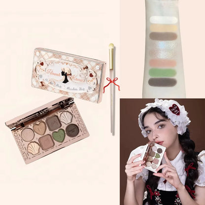 Flower Knows Moonlight Mermaid Eyeshadow Palette Matte Glow Shimmer Waterproof