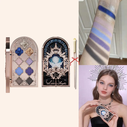 Flower Knows Moonlight Mermaid Eyeshadow Palette Matte Glow Shimmer Waterproof