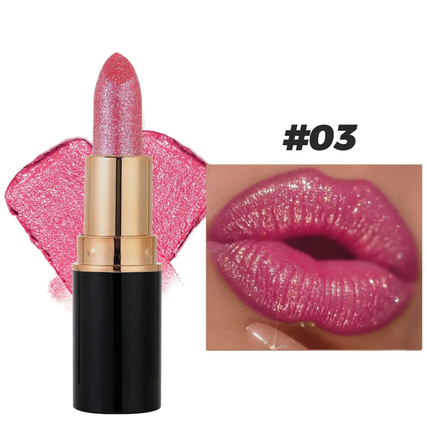 Matte Glitter Lipstick Waterproof