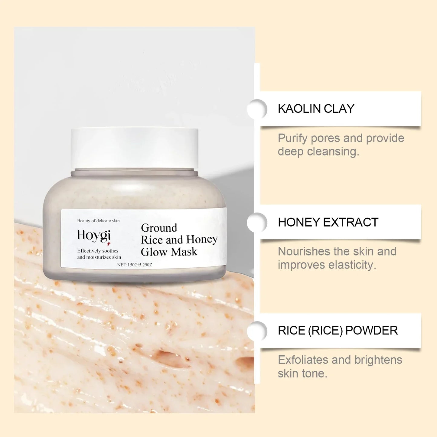 Rice & Honey Face Mask Hydrating Skin