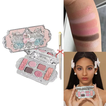 Flower Knows Moonlight Mermaid Eyeshadow Palette Matte Glow Shimmer Waterproof