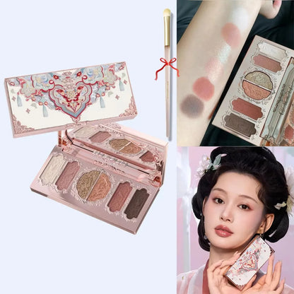 Flower Knows Moonlight Mermaid Eyeshadow Palette Matte Glow Shimmer Waterproof
