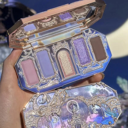 Flower Knows Moonlight Mermaid Eyeshadow Palette Matte Glow Shimmer Waterproof