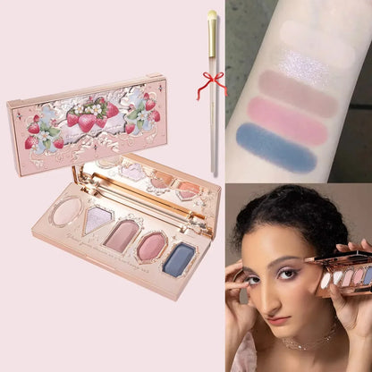 Flower Knows Moonlight Mermaid Eyeshadow Palette Matte Glow Shimmer Waterproof
