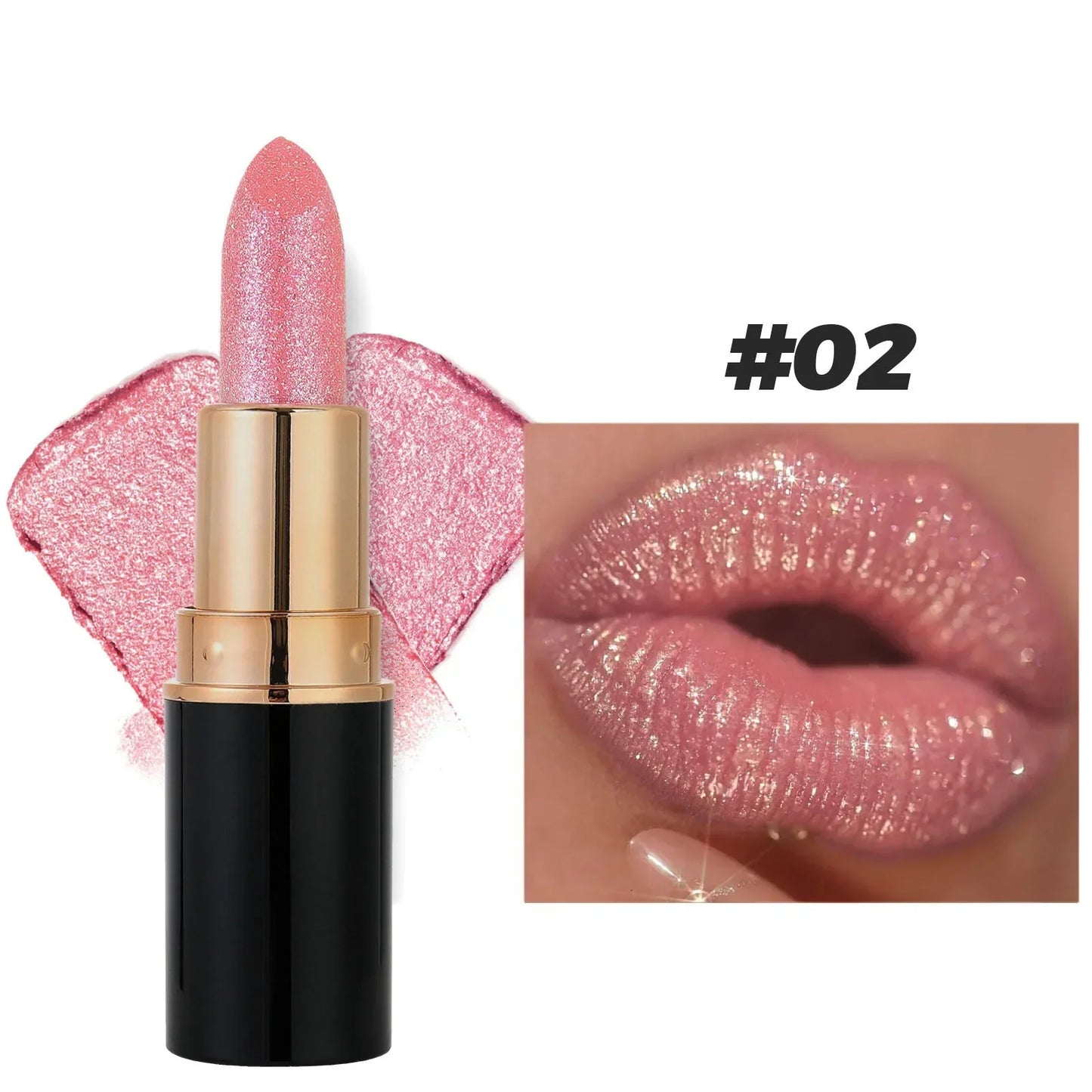 Matte Glitter Lipstick Waterproof