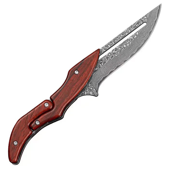 Blade™ – Hand Forged Damascus Steel Folding Knife