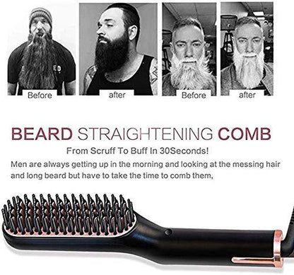 Beardpro™ - 3 in 1 Beard and Hair Straightener Brush