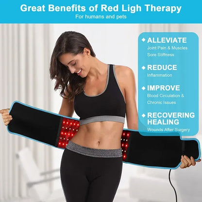 Slimgleam™ Red Light Therapy Belt — Smooth, Firm & Support Your Core Naturally
